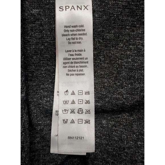 SPANX Gray Heather Capri Trendy Slimming Leggings Size XL - Picture 6 of 11